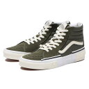 【VANS】 ヴァンズ SK8-HI RECONSTRUCT スケートハイリコンストラクト VN0005UKOLO OLIVE CAMO