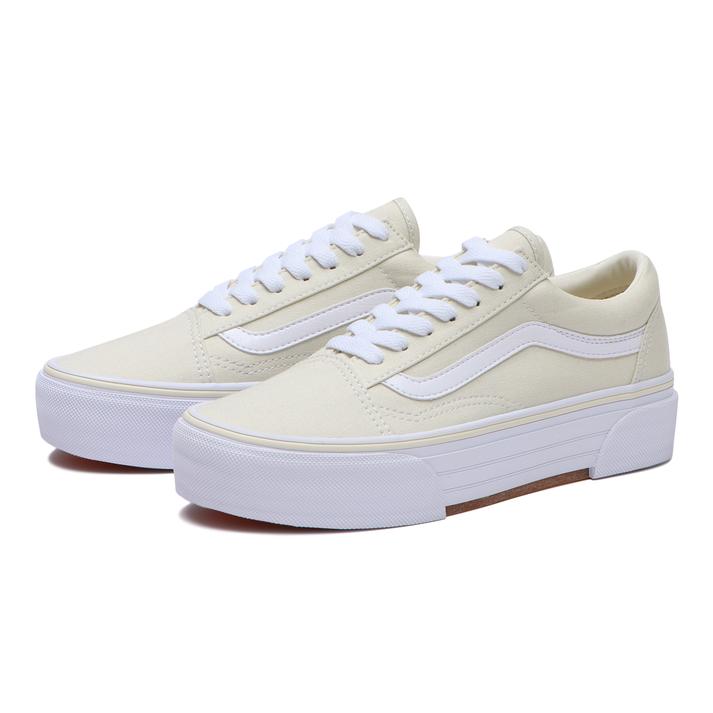 【VANS】 ヴァンズ OLD SKOOL CHKY オールドスクールCHKY V36CF CHKY IVORY/WHITE