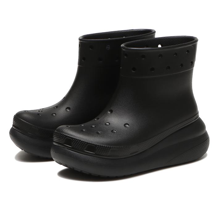 クロックス レディース 【crocs】 クロックス CLASSIC CRUSH RAIN BOOT クラシック クラッシュ レイン ブーツ 207946-001 BLACK