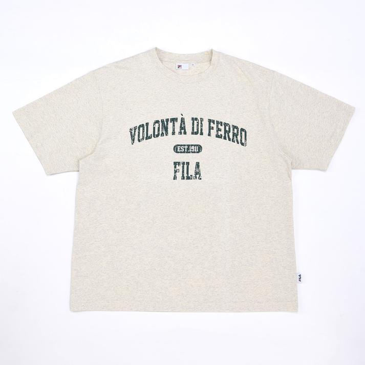 yFILAz tB U FILA collegeTEE FM6496 ABC-MART oatmeal