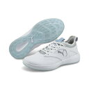 レディース 【PUMA GOLF】 プーマ W IGNITE MALIBU イグナイト マリブ 376158 01WHITE/SILVER 【ご注意】こちらの商品は弊社実店舗からも集約(入荷)するため、「靴箱の破損、色あせ、プライス貼付、剥がし跡」「靴箱内の包装用紙破れ、商品タグなどが無い状態」「履きジワやボンドの付着、若干のシミ、汚れ」が生じる場合がございます。また、正規の靴箱が著しく破損している状態時には代替の靴箱を使用する場合もございます。尚、弊社実店舗から集約しました商品は検品を行って販売可能な商品をご案内致しております。その為、商品の状態の指定はできませんので予めご了承下さい。※こちらの商品につきましては下記ご利用ガイドをご確認下さい。■ご利用ガイド PUMA GOLF FTW として初めて女性に向けて設計された IGNITE シューズ。スタイルとパフォーマンスを共存させ、コース上でより自分らしく、ベストパフォーマンスを発揮できるよう全ての女性ゴルファーをサポート。 サイズ目安はこちら 【サイズ目安】(個人差がございますので、あくまでも目安とお考え下さい。)このシューズの作りは標準です。素材=天然皮革・人工皮革（=合成皮革）・合成繊維・合成樹脂※天然皮革を使用しているため、多少の色ムラや生産過程で生じる傷が多少ある場合がございますので、予めご了承ください。 【ご購入前に必ずこちらをご確認ください。 】 [ABCMART][ABCmart][abcmart][ABCマート][abcマート][エービーシーマート][エービーシー][エービーシー マート][バーゲン]