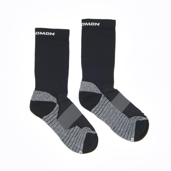 【SALOMON】 サロモン SOCKS AERO CREW ソックス エアロクルー LC2080500 BK/EBNY/PRL BL 撥湿性の高い高性能ソックス、AERO CREW は、足裏面全体がソフトで心地よく、マメを防止。軽く伸縮性...