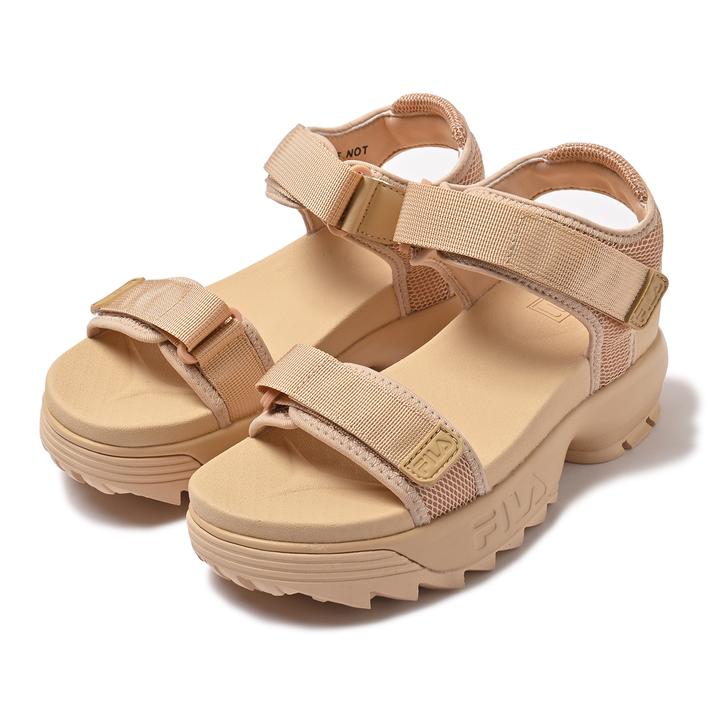 レディース  フィラ DISRUPTOR WEDGE SANDAL 2 ディスラプターウェッジサンダル WSS21081920 BIEGE