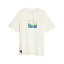 yPUMAz v[} M RIPNDIP GRAPHIC TEE V[gX[u 622196 65WARM WHT