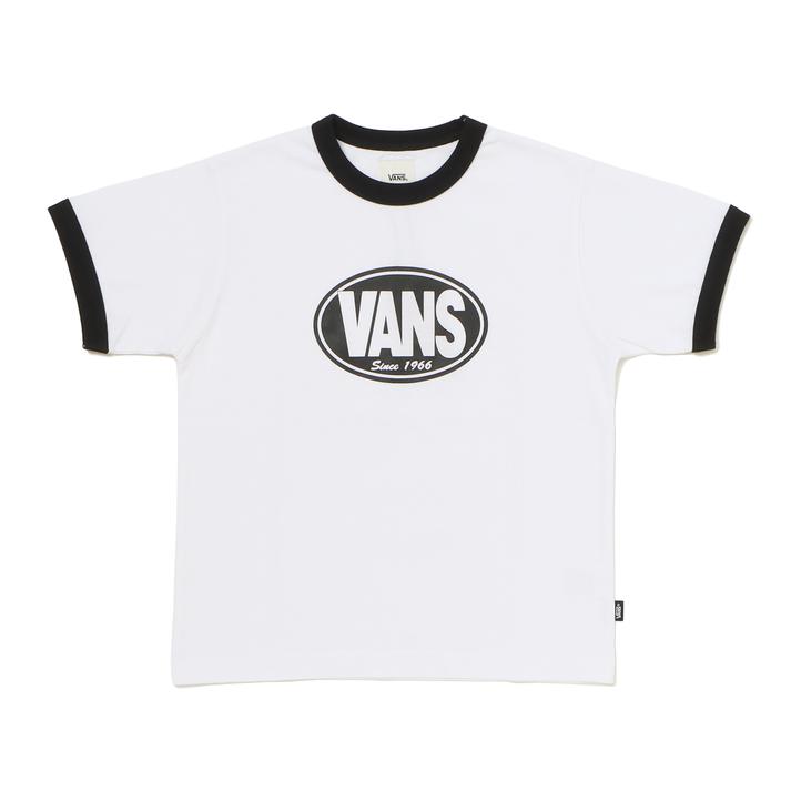 yVANSz @Y W Circle Logo Ringer TEE V[gX[u 123K3010300 ABC-MART BLACK