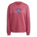 レディース 【adidas】 アディダス W CREST SWEATSHIRT スウェット IL2441 WILDPINK