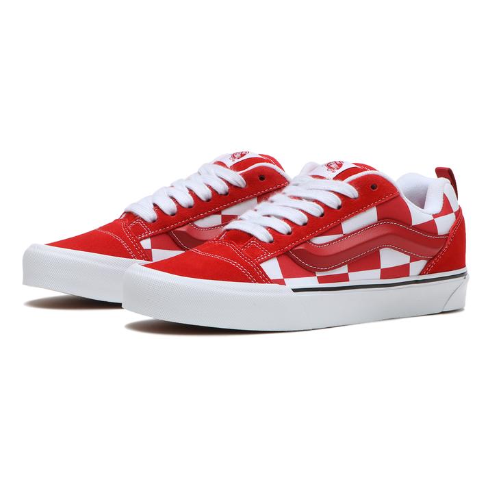 【VANS】 ヴァンズ KNU SKOOL ニュースクール VN0009QCRED MEGA CHK RED