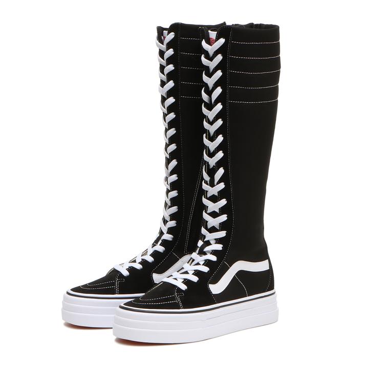 【VANS】 ヴァンズ SK8-SUPER HI 3S スケートスーパーハイ 3ソール V38CF SP HI 3S BLACK/WHITE