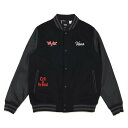 yVANSz @Y M STEVENS VARSITY JACKET AE^[ VN0008G4BLK BLACK