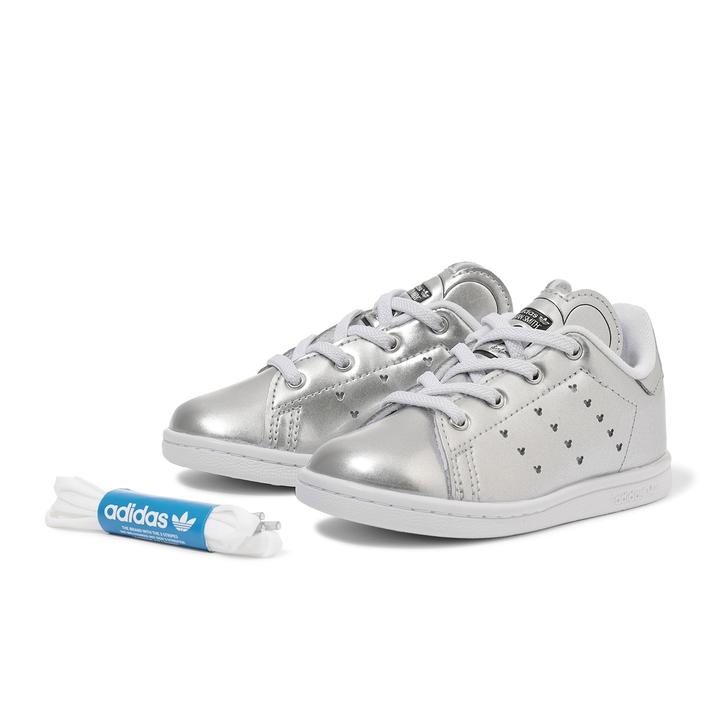 ベビー 【ADIDAS】 アディダス 12-16STAN SMITH EL I スタンスミス EL ID7186 SILV/CORE/FTWR