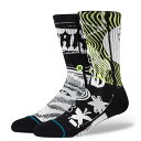 ySTANCE SOCKSz X^X \bNX DISORTED \bNX A556D23DIS#BLK BLACK