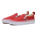 キッズ 【VANS】 ヴァンズ SLIP ON(14-22) スリッポン V98CS COLORS S.RED