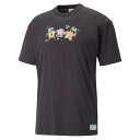 【PUMA】 プーマ M SPONGEBOB GRAPHIC TEE ショートスリーブ 538958 01BLK Puma x Spongebobのコラボレーションから誕生したTシャツです。楽しく遊び心のあるデザインのコレクションのであるこのTシャツには、ゼリーフィッシング旅行でスポンジボブと彼の友人パトリックをフィーチャーした漫画が正面にあります。 サイズ目安はこちら PUMA メンズ(インポートサイズ)目安素材=コットン（=綿）・ポリエステル・本体) 天竺: コットン 100% 衿) リブ: コットン 70% ポリエステル 30% 上記サイズ表は各部位の目安寸法となります。製品の仕上がり寸法ではございません。こちらの商品は商品不良を除く返品・交換はお受け致しかねます。商品を入れる袋が破損していた場合、代用（他メーカーを含）の袋を使用する場合がございます。商品保護を主としたものですので、どうかご了承下さい。 【ご購入前に必ずこちらをご確認ください。 】 [ABCMART][ABCmart][abcmart][ABCマート][abcマート][エービーシーマート][エービーシー][エービーシー マート]