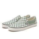 yVANSz @Y CLASSIC SLIP-ON NVbNXb| VN000BVZCJL CHK ICEBERG GRN