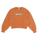 【VANS】 ヴァンズ W Snow Logo Embroidery C SWT スウェットクルー 124R3040100 ABC-MART限定 ORANGE