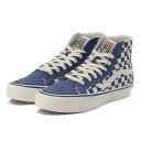 yVANSz @Y SK8-HI REISSUE 38 XP[gnCCV[38 VN000CTBMBL CHECK M.BLUE