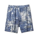 AKTR  PAISLEY TIEDYE 6.5-INCH SHORTS 硼ȥѥ 223-035002 BLUE