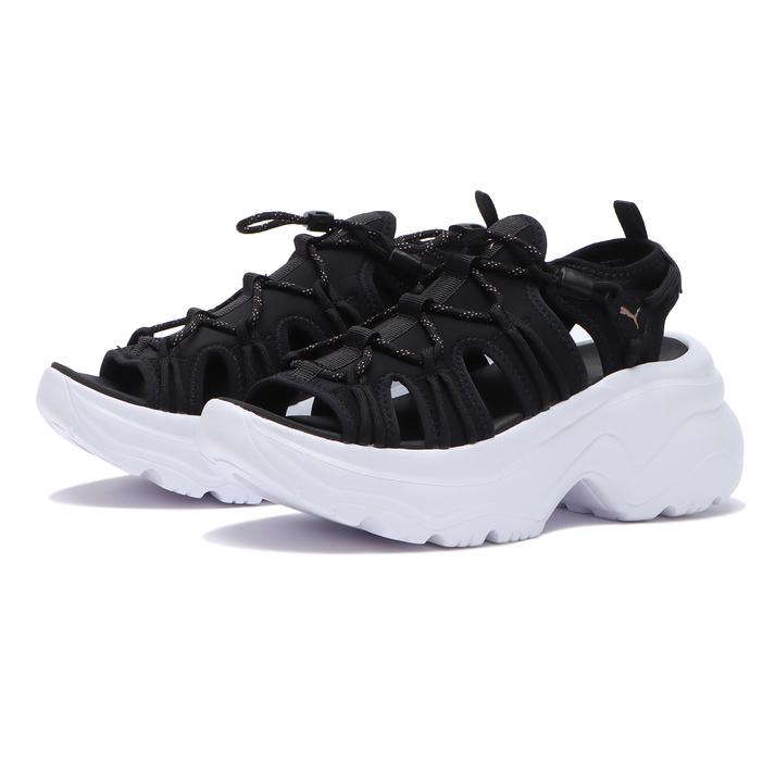 PUMA ס CILIA WEDGE SANDAL ꥢ å  399022 ABC-MART *04BLACK/WHITE