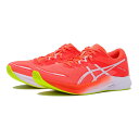 レディース 【ASICS】 アシックス W HYPER SPEED 3 W ハイパースピード 3 1012B517.600 RED/WHITE HYPER SPEEDシリーズが、さらなるフィット性を追求し、進化を遂げた。部位によって編み目が異なる、エンジニアードメッシュを採用し、必要なところを補強しつつ、優れた通気性を発揮します。一部のシューレースホールには、同じ位置で高さの異なる孔を用意することで、お客様のウイズに合わせて調整が可能。また、シューレース上部には、伸縮性のあるシューレースホルダーを搭載。結んだシューレースを収納することで、よりほどけにくくする役割を発揮。（E相当） サイズ目安はこちら 【サイズ目安】(個人差がございますので、あくまでも目安とお考え下さい。)このシューズの作りは標準です。素材=人工皮革（=合成皮革）・合成繊維・合成樹脂・ゴム 【ご購入前に必ずこちらをご確認ください。 】 [ABCMART][ABCmart][abcmart][ABCマート][abcマート][エービーシーマート][エービーシー][エービーシー マート]