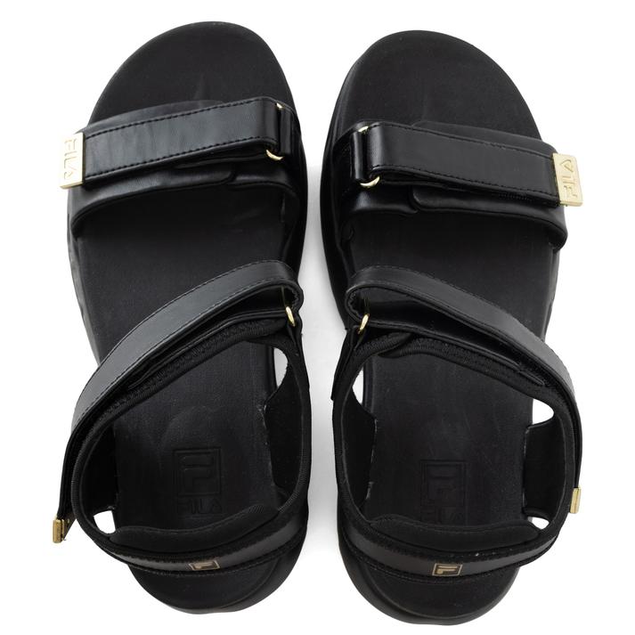 レディース 【FILA】 フィラ Disruptor Wedge Sandal Lux ディスラプターウェッジサンダルラックス USS24058045 ABC-MART限定 *BLACK/GOLD 2