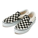 ジュニア  ヴァンズ SLIP ON スリッポン V98CK　BLK/WHT CHK