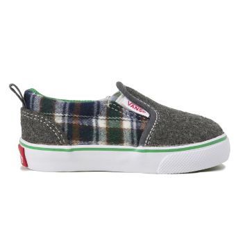 キッズ 【VANS】 ヴァンズ SLIP ON スリッポン V98BABY FC GRAY CHK