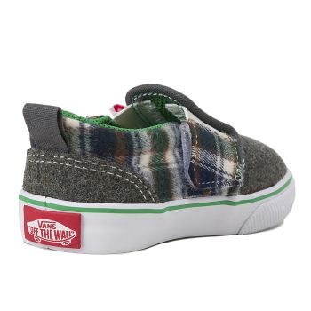 キッズ 【VANS】 ヴァンズ SLIP ON スリッポン V98BABY FC GRAY CHK