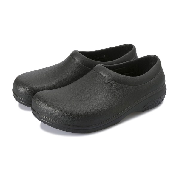 【crocs】 クロックス on the clock work slip-on オンザクロックワークスリッポン 205073-001　black