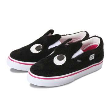 ベビー 【VANS】 SLIP-ON FRIEND ヴァンズ スリッポン フレンド VN0A3TK4U4T (P.FUR)BLK/WHT