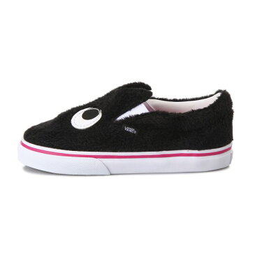 ベビー 【VANS】 SLIP-ON FRIEND ヴァンズ スリッポン フレンド VN0A3TK4U4T (P.FUR)BLK/WHT