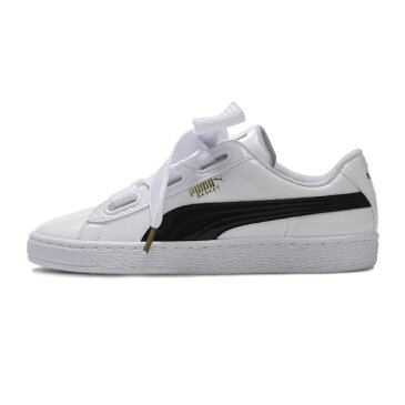 レディース 【PUMA】 プーマ W BASKET HEART PATENT バスケットハート パテント 363073　23WH/BK