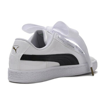 レディース 【PUMA】 プーマ W BASKET HEART PATENT バスケットハート パテント 363073　23WH/BK