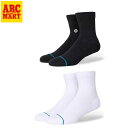 【STANCE SOCKS】 スタンス ソックス ICON QUARTER ソックス A356A21IQT#BLK(4)