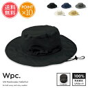 メール便送料無料 Wpc. IZA レインブレーカーサファリハット 【 サファリハット 帽子 ハット 晴雨兼用 完全遮光 超撥水 UVカット 遮光 遮熱 撥水 防水 メンズ 夏 ユニセックス ストラップ アウトドア あごひも 折りたたみ メッシュ 通気性 ポイント10倍】お中元