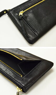 送料無料 栃木レザー製(Wこがし)L字型ウォレットポーチLサイズ【長財布 ファスナーウォレット L字ファスナー式 レディース メンズ 小銭入れ カードケース 名刺入れ コインケース ポーチ ファスナー財布 日本製 本革 マザーズ】夏ギフト