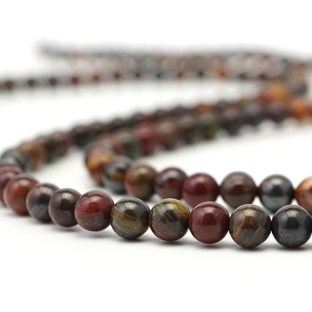 アイアンタイガーアイ ビーズ 丸玉 AAA 6mm 連売り 天然石 パワーストーン 石 丸 玉 珠 連 手芸 手作り ハンドメイド アクセサリー パーツ 素材 材料