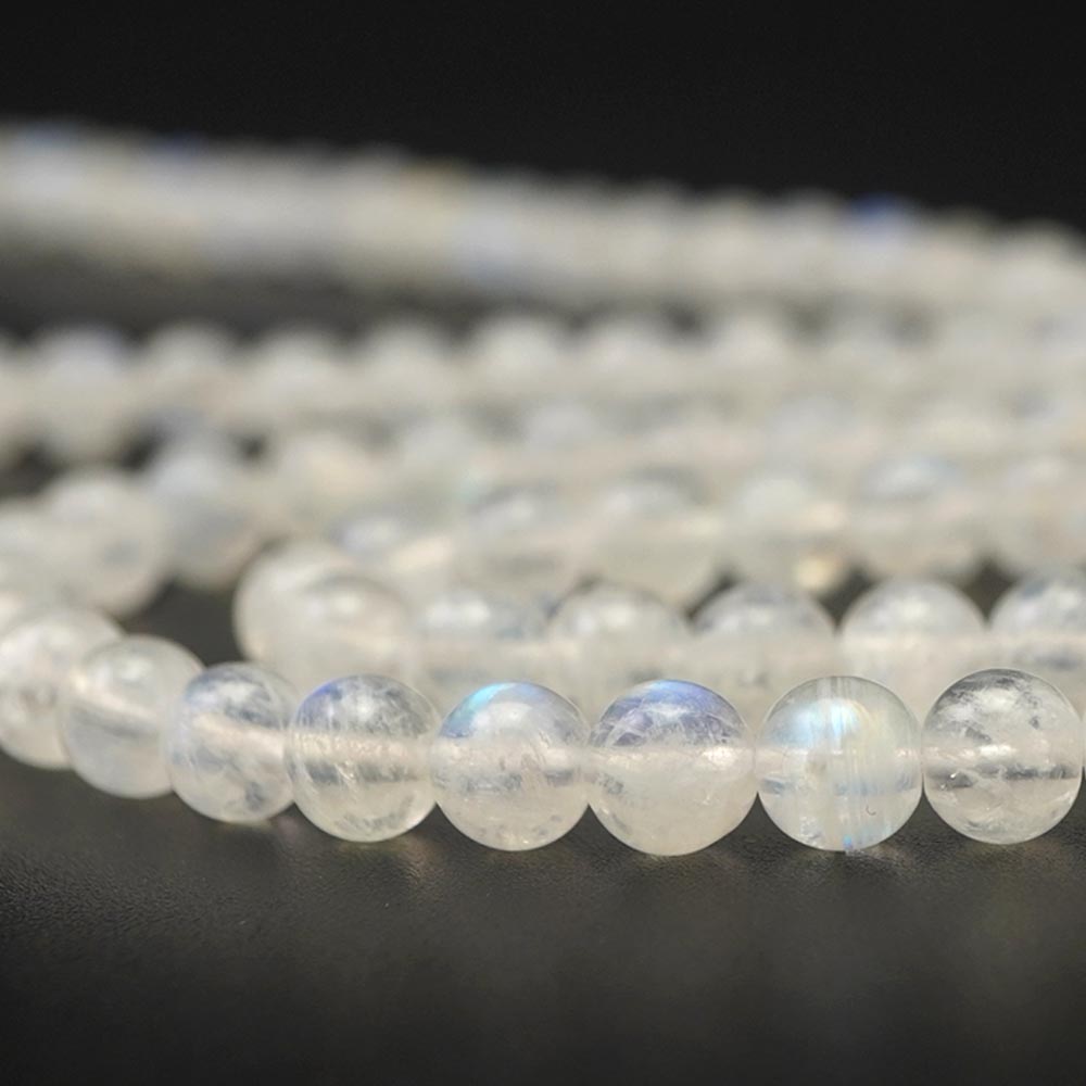 ムーンストーン 6mm 丸玉 ビーズ 連売り 約38cm AAA フェルスパー 天然石 パワーストーン 石 丸 玉 珠 連 手芸 手作り 自作 ハンドメイド アクセサリー パーツ 素材 材料 cp9s