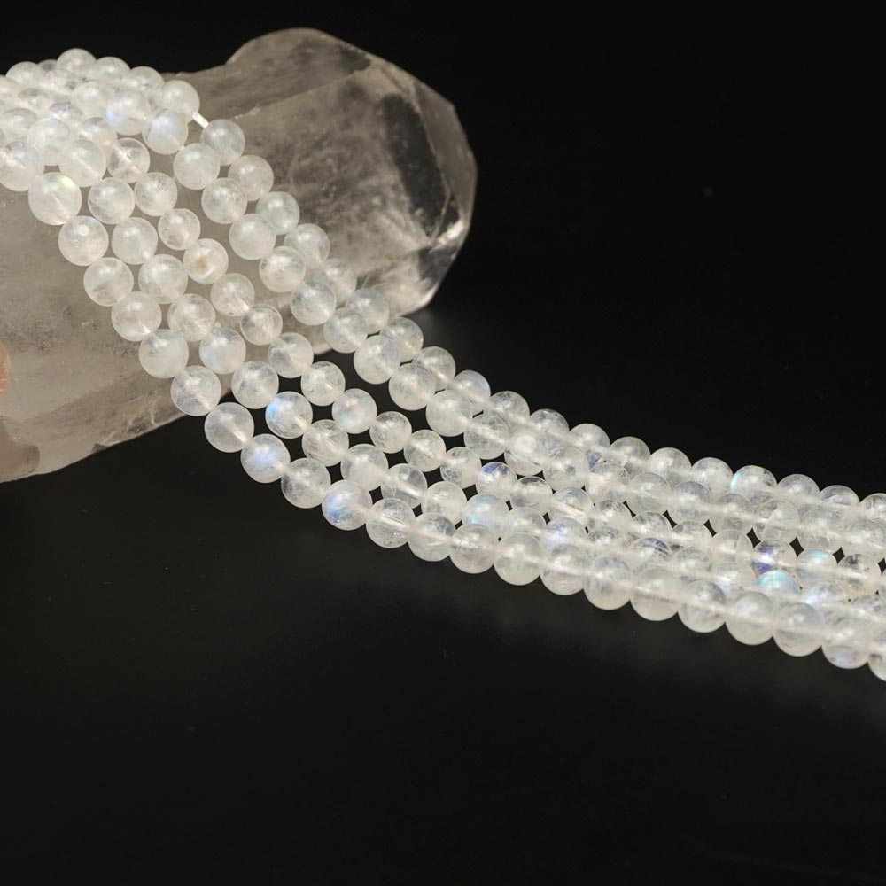 ムーンストーン 6mm 丸玉 ビーズ 連売り 約38cm AAA フェルスパー 天然石 パワーストーン 石 丸 玉 珠 連 手芸 手作り 自作 ハンドメイド アクセサリー パーツ 素材 材料 cp9s