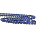 天然石名：ラピスラズリ 天然石英名：Lapislazuli 商品形状：連売り ビーズ径 6mm 約38cm ※ビーズ径+-0.5mm カラー：モニターの発色具合によって実際のものと色が異なる場合があります。ハンドメイドのブレスレット・アクセ...