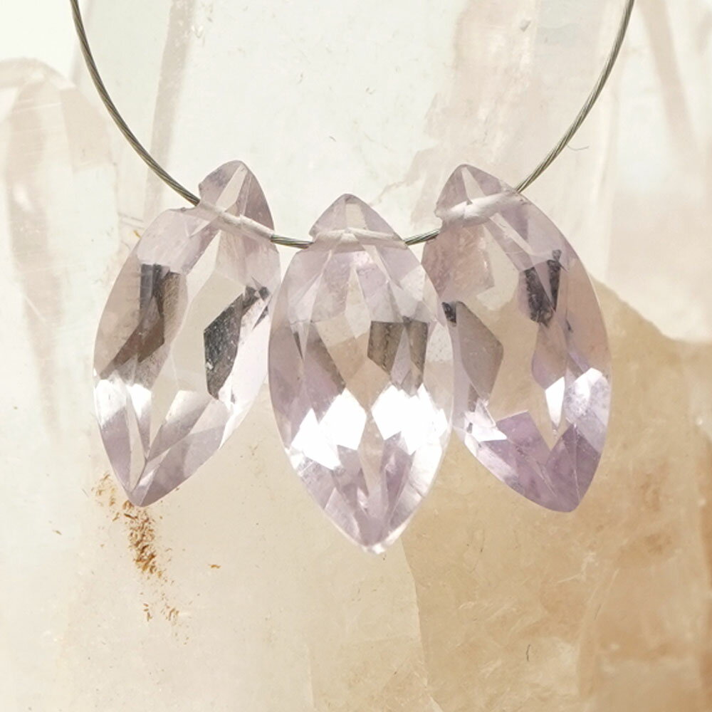 ローズアメジスト 14×7×5-12×6×4mm マーキス ビーズ 1粒売り バラ売り 紫水晶 きれい 天然石 カットビーズ 粒 バラ 石 珠 手芸 手作り 自作 ハンドメイド アクセサリー パーツ 材料 素材 c1sg