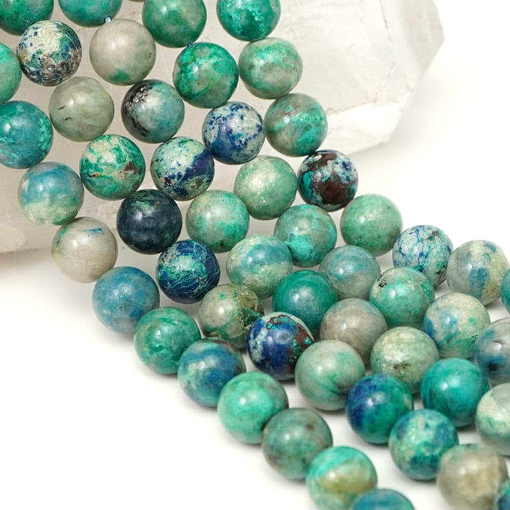 クォンタムクワトロシリカ 10mm 丸玉 ビーズ 連売り 約38cm エンジェルストーン 超希少 天然石 パワーストーン 石 丸 玉 珠 連 手芸 手作り 自作 ハンドメイド アクセサリー パーツ 素材 材料 10ミリ