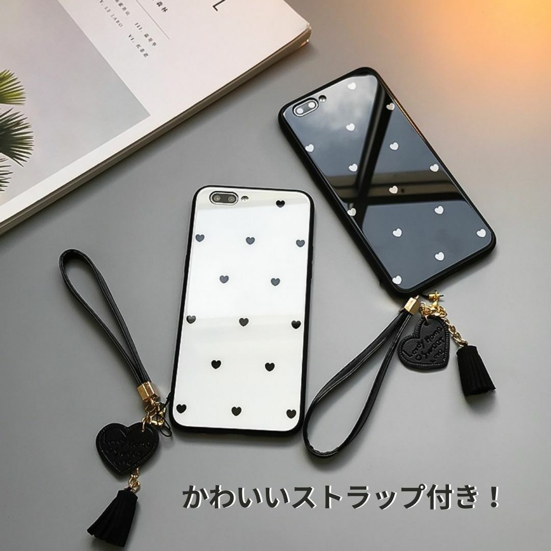 【送料無料】 iphoneケース iPhone13 ケース ハートiPhone12ケース かわいい 背面ガラスケース　スマーホンケース iPhoneSE2 iPhone 13 Pro iPhoneXR iPhoneXS iPhone7 8 対応アイフォーン13 シンプル 　かわいいハート柄 　ガラスフィルム付き