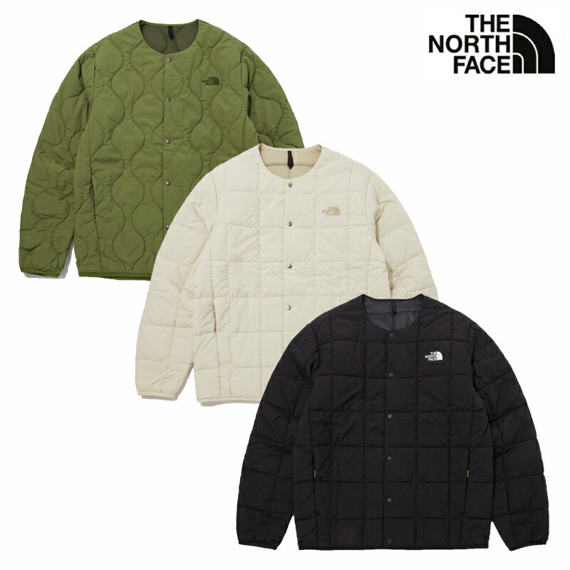 ★送料無料★THE NORTH FACE★CAMPER V CARDIGAN NJ3NP60 襟なし ノーカラー フリース ジャケット 長袖 カーディガン 温かい ライト ダウン ボタン 軽量 軽い 重ね着 レディース メンズ ショート 短め 暖か 新作 2023 かわいい コーデ 韓国 ノースフェイス ホワイトラベル