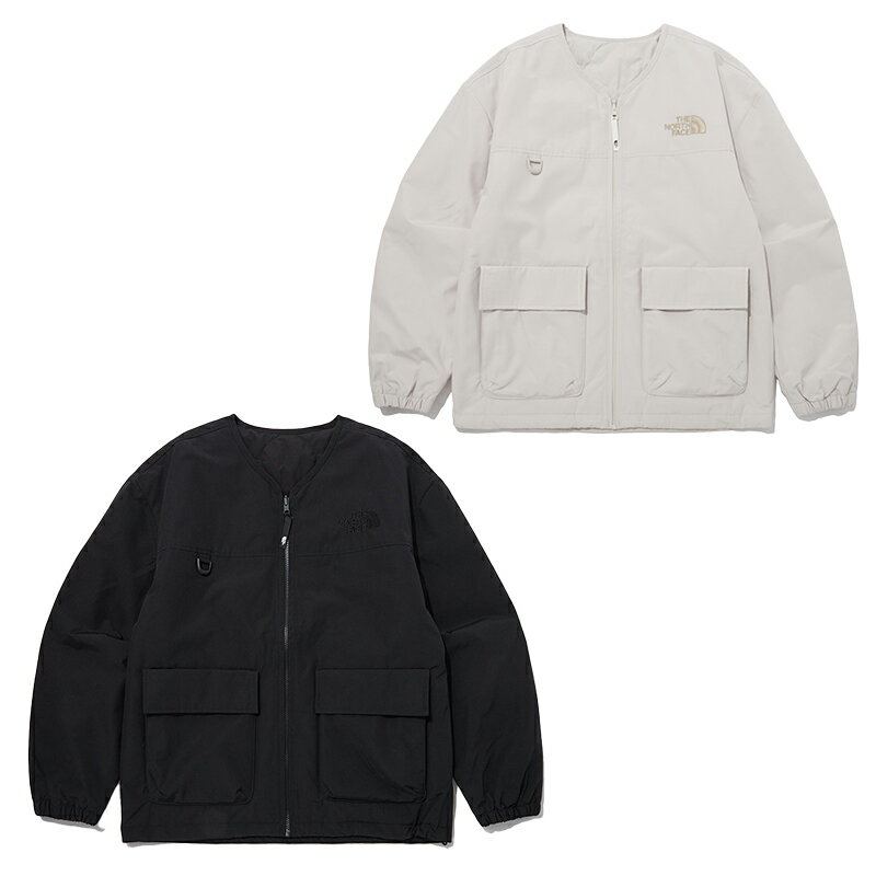 ノースフェイス カーディガン メンズ ★送料無料★[THE NORTH FACE] NEILTON RVS HEAT CARDIGAN NJ3NP55 ノースフェイス 23SS ジャケット 長袖 カーディガン レディース メンズ ショート 短め 暖か 新作 2023 かわいい コーデ 韓国 ホワイトラベル WHITE LABEL ノーカラー