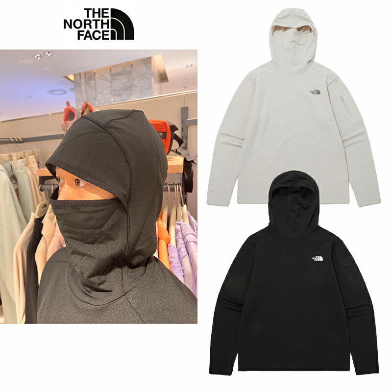 ★送料無料★THE NORTH FACE★TNF BALACLAVA L/S TEE NM5PP60 フードウォーマー 目出し帽 防寒 パーカー フード フーディ レディース メンズ スウェット スエット トレーナー おすすめ おしゃれ 韓国 ホワイトレーベル 暖かい 業務用 コーデ かわいい 使い方