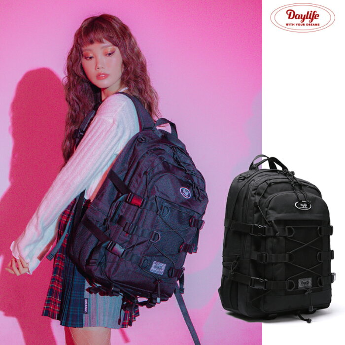 ★配送無料★ [DAYLIFE] DOUBLE STRING Backpack ★2021 新商品★ デイライフ リュック 学生 バックパック レディース メンズ 韓国ファッション