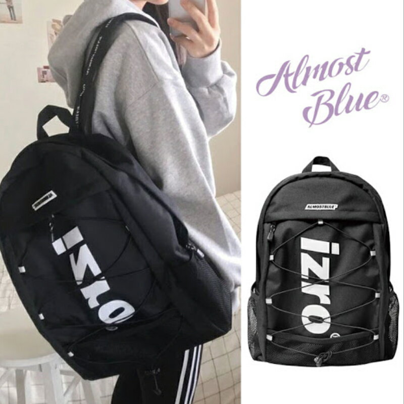 ★配送無料★ ALMOSTBLUE IZRO BACKPACK リュック 通学リュック バックパック レディース メンズ 韓国ファッション 大容量