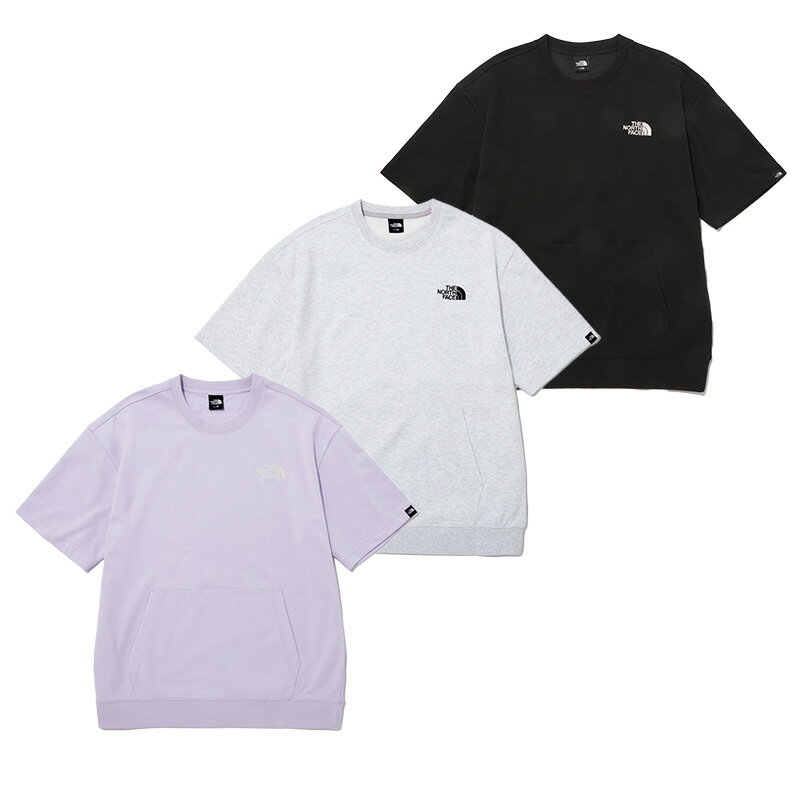 [THE NORTH FACE] ESSENTIAL S/S CREWNECK NT7UP00ラウンドティー ファッション シャツ レディース メンズ韓国正規品 ホワイトレーベル 半袖 トレーナー スウェット クルーネック 大きいサイズ 春 秋 メンズ レディース ユニセックス 男子 女子 男性 女性 学生 オシャレ