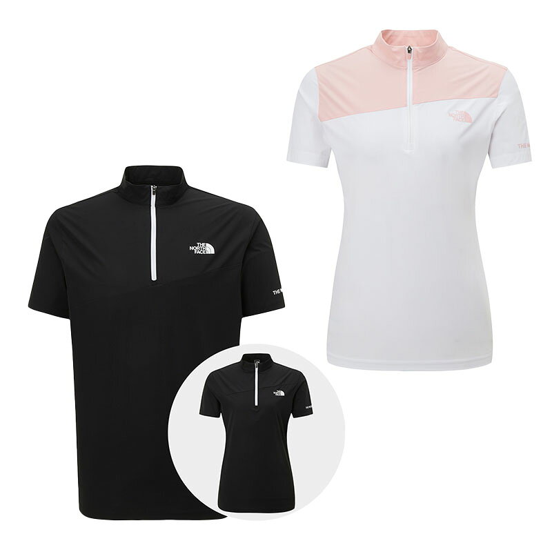 乐天商城 - ★送料無料★[THE NORTH FACE] NT7KP21 MINUS TECH LT S/S ZIP TEE ノースフェイス WHITE LABEL アウトドア 半ジップアップ 半袖 Tシャツ ファッション コーディ 日常 デイリー メンス レディース 男女共用