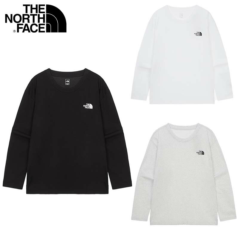 乐天商城 - ★送料無料★[THE NORTH FACE]NT7TR10 M'S BRENTA L/S R/TEE ノースフェイス 韓国 ルーズフィット長袖 Tシャツ ロングTシャツ ベーシック クルーネック オーバーフィット 切実起Tシャツ 柔らかさ ベーシック シンプル 男女共用